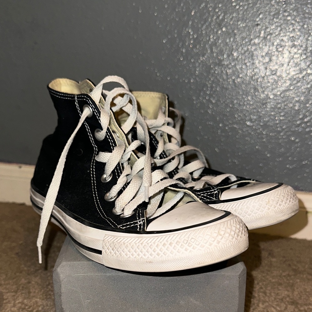 Converse Black and White High-Top Sneakers